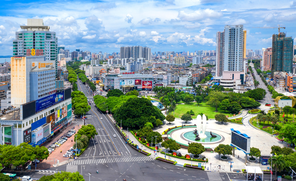 北部湾广场新景。